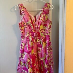 Pink & Yellow Floral Lily Pulitzer dress